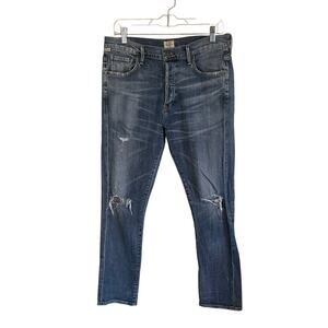 Citizens of Humanity Corey Jeans Slouchy Slim Cut Distressed Button Fly Size 26"